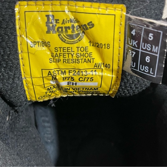 Dr. Martens Industrial Vintage Leather Work Boots - Picture 11 of 14